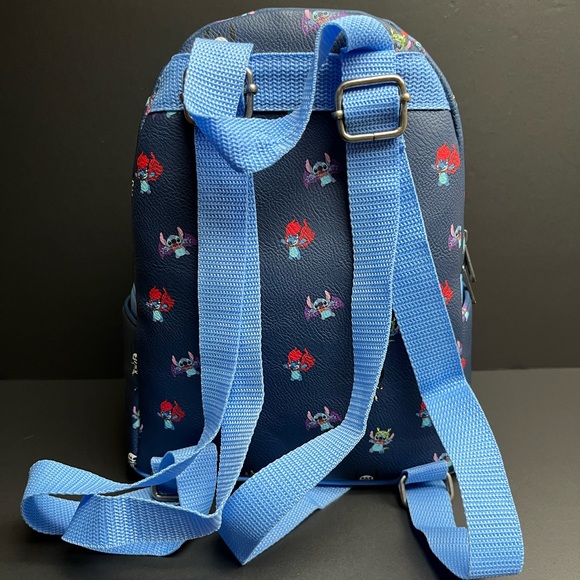 RARE 2019 Loungefly Halloween Stitch mini backpack - Picture 5 of 9